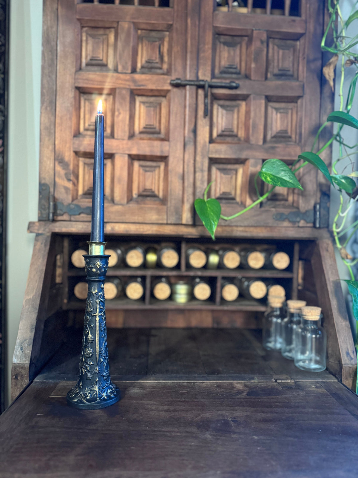 The Knight's Flame | Taper Candle Holder