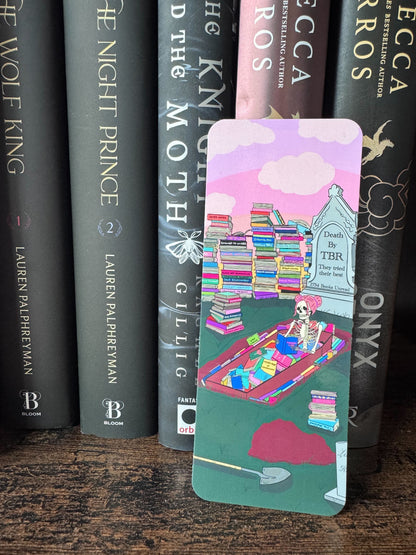Death by TBR | Handmade Bookmark