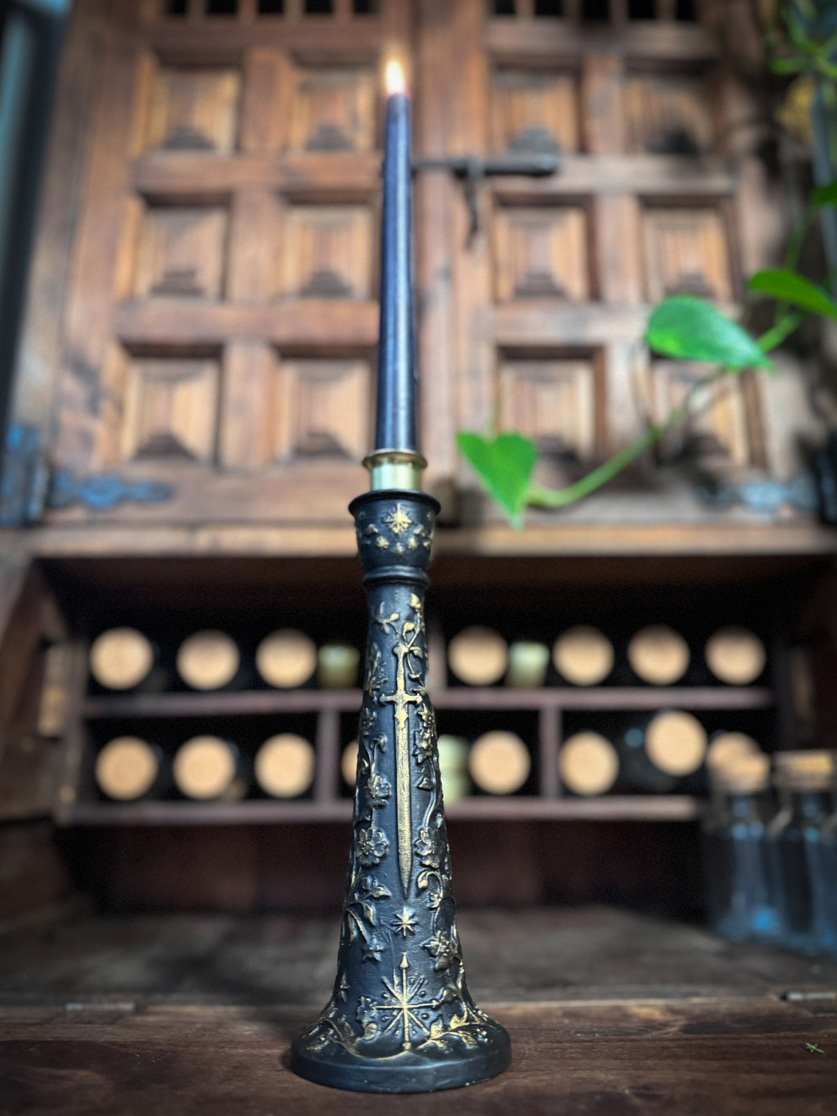 The Knight's Flame | Taper Candle Holder