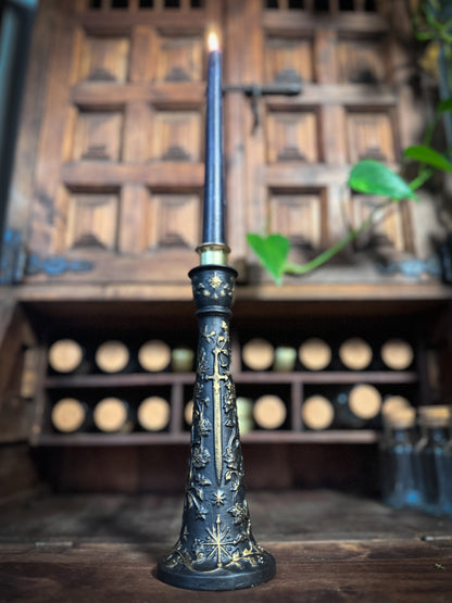 The Knight's Flame | Taper Candle Holder